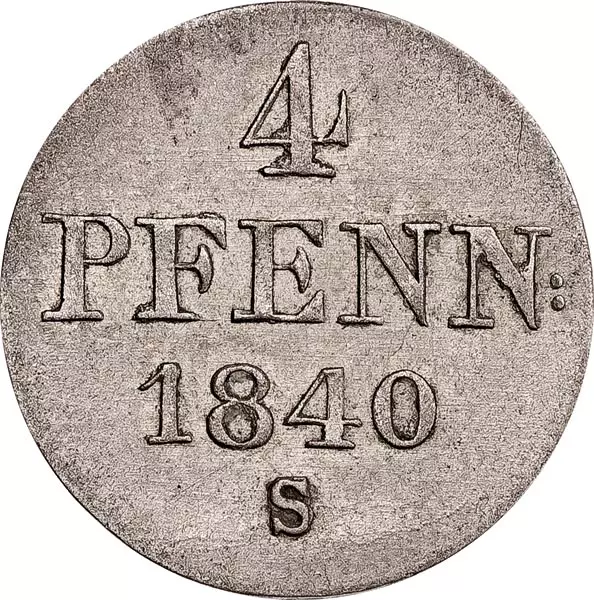 4 Pfennig Hannover König Ernst August 1838-1842