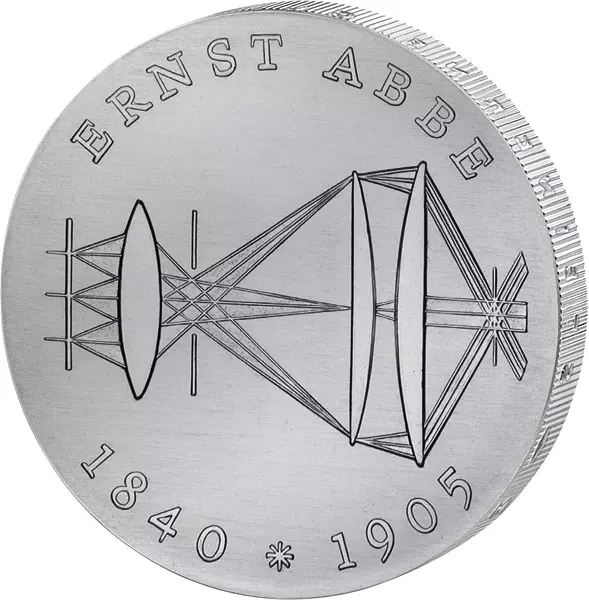 20 Mark DDR Ernst Abbe 1980 Stempelglanz