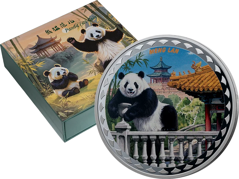 2 Dollars Samoa Panda Fan Coin Meng Lan 2025 2 Dollars Samoa Panda Fan Coin Meng Lan 2025