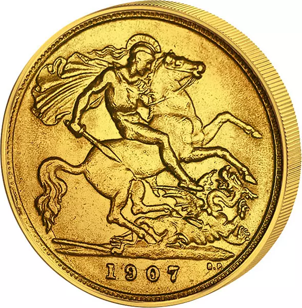1/2 Sovereign Großbritannien King Edward VII. 1902-1910
