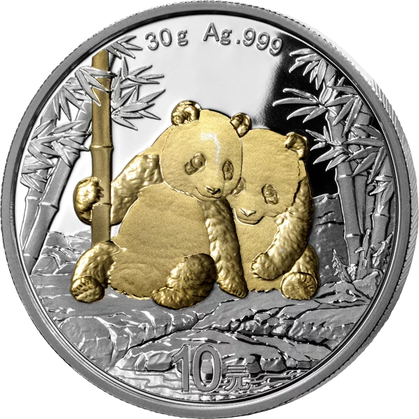 10 Yuan China Panda 2026 Shiny Gold Edition