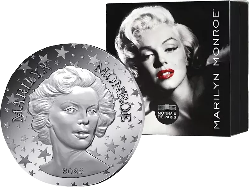 10 Euro Frankreich 100. Geburtstag Marilyn Monroe 2026 Polierte Platte