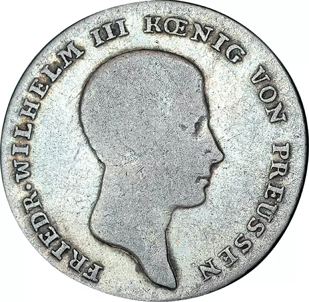 1/6 Taler Preußen König Friedrich Wilhelm III. 1809-1818