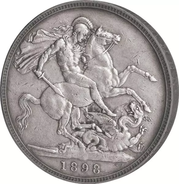 1 Crown Großbritannien Queen Victoria 1893-1900