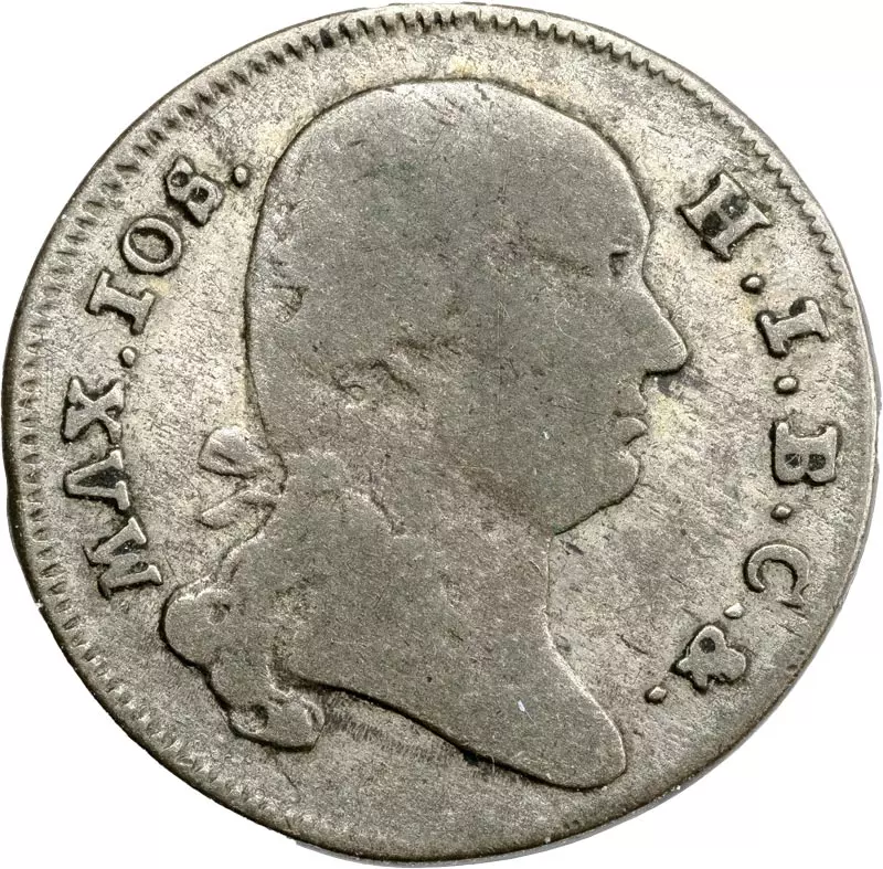 6 Kreuzer Bayern Kurfürst Maximilian IV. Joseph 1801-1804
