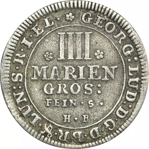 4 Mariengroschen Braunschweig-Calenberg-Hannover St. Andreas 1707-1708