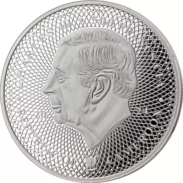 500 Francs Kamerun Mysterious Rhodium Indian Life - Schuppentier 2024