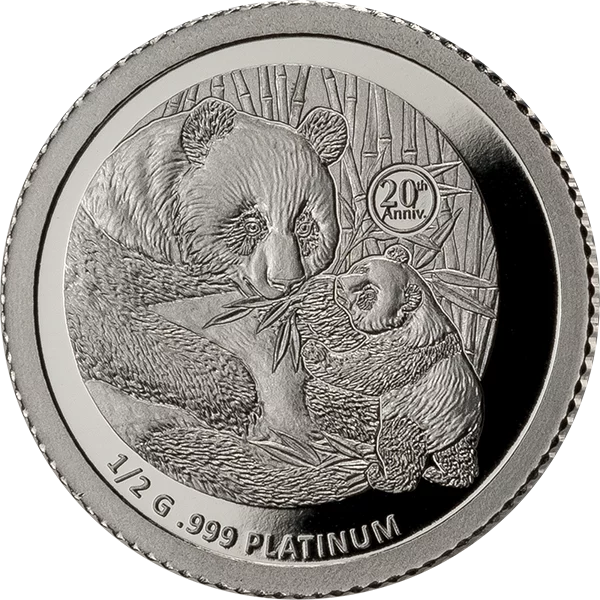 1.000 Francs Numisbrief Gabun 20 Jahre Platin Panda 2025