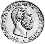 Vereinstaler Lippe-Detmold Fürst Paul Friedrich Emil Leopold 1860, 1866