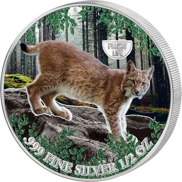 500 Francs Kamerun Mysterious Rhodium Forest Life - Luchs 2026