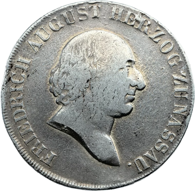 Konventionstaler Nassau-Usingen Herzog Friedrich August 1810-1813 und 1815