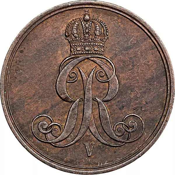2 Pfennig Hannover König Georg V. 1858-1864