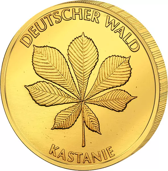 20 Euro BRD Deutscher Wald Kastanie 2014 Stempelglanz Vorzüglich