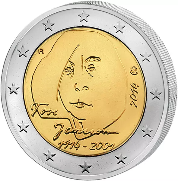 2 Euro Finnland 100. Geburtstag Tove Jansson 2014