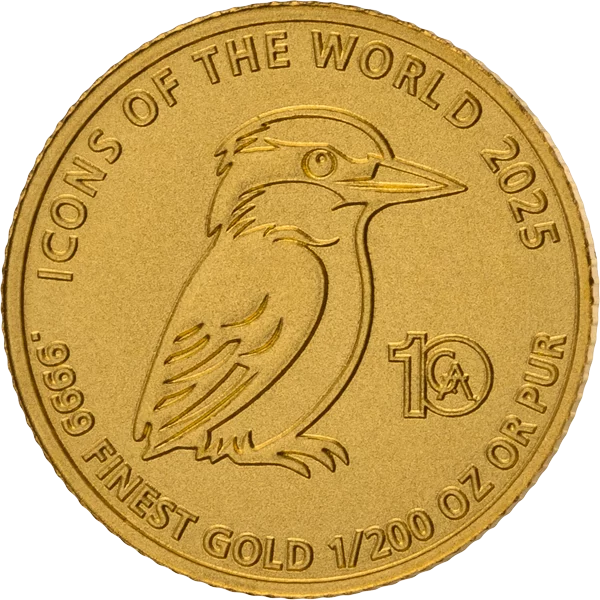 1/200 Unze Gold Ruanda Icons of the World - 35. Jahrestag Kookaburra 2025