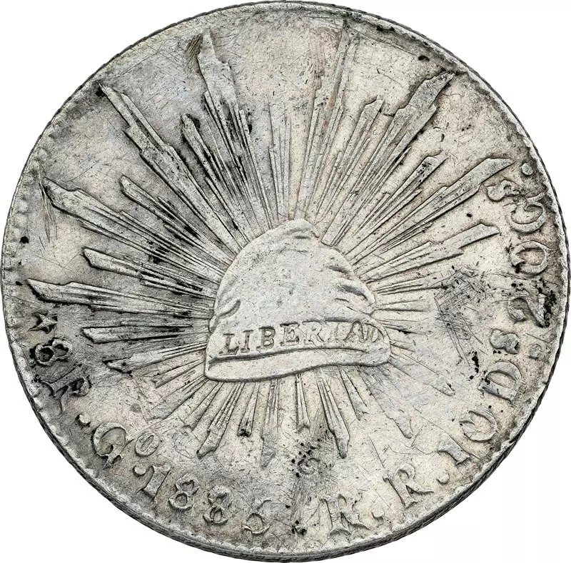 8 Reales Mexiko Republik 1824 - 1897 8 Reales Mexiko Republik 1824 - 1897