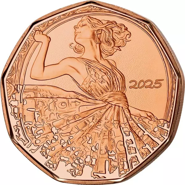 5 Euro Österreich Tanz dich frei - 200. Geburtstag Johann Strauß 2025