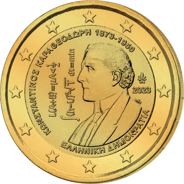 2 Euro Griechenland 150. Geburtstag von Constantin Carathéodory 2023