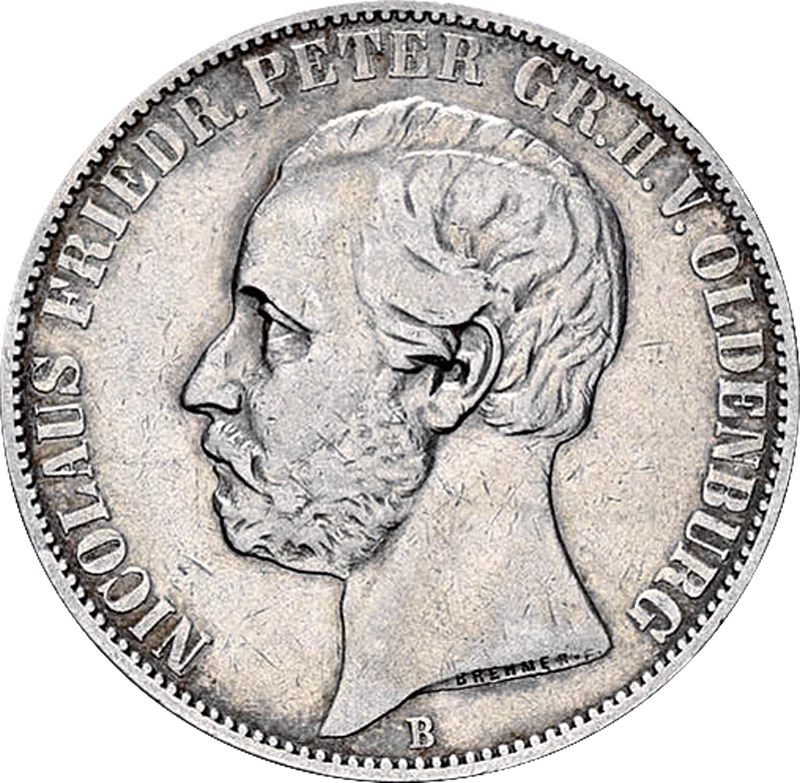 Vereinstaler Oldenburg Großherzog Nicolaus Friedrich Peter 1858, 1860 und 1866