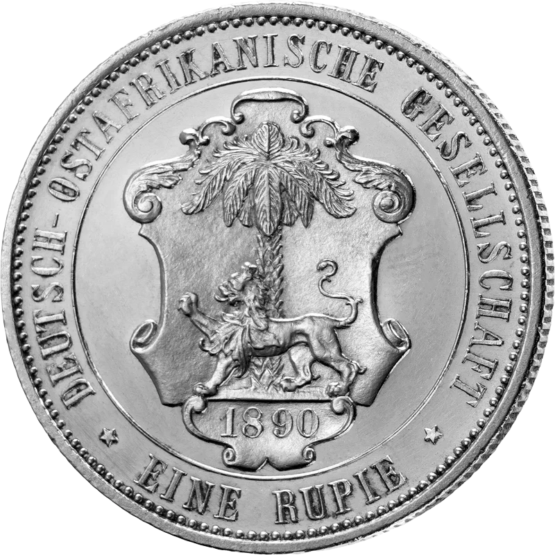 1 Rupie Deutsch-Ostafrika Kaiser Wilhelm II. 1890