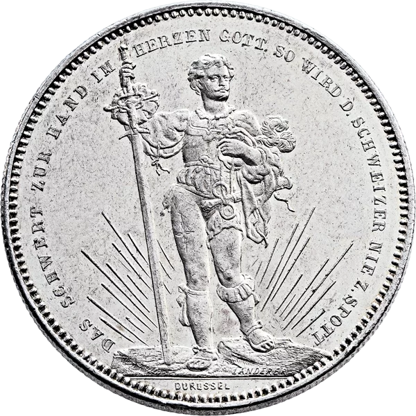 5 Franken Schweiz Schützenfest in Basel 1879