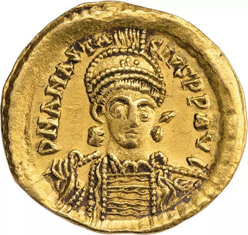 Solidus Byzanz Kaiser Anastasios I. 491-518