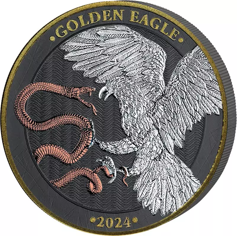 2 x 5 Euro Malta Malteserkreuz und Golden Eagle 2024 Golden Enigma Premium Edition