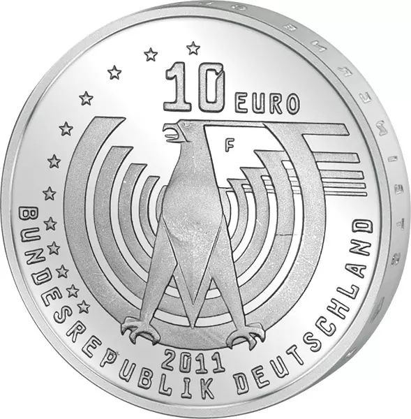10 Euro BRD 125 Jahre Automobil 2011 Stempelglanz