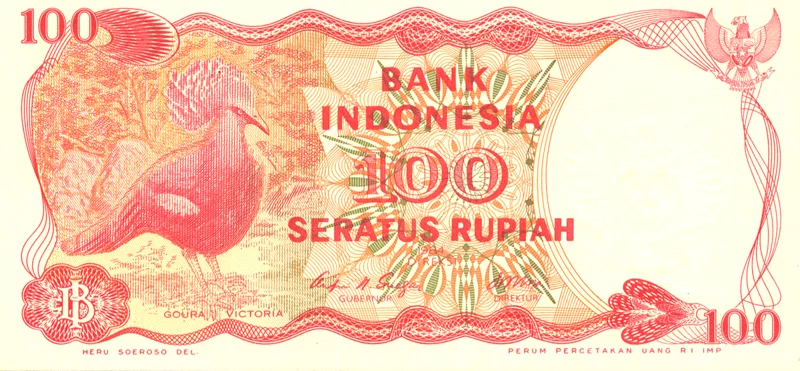 Banknote Indonesien 100 Rupiah 1984