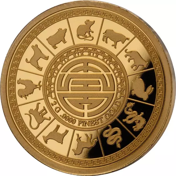 10 Dollars Salomonen Lunar Fan Shaped Collection - Tiere des chinesischen Mondkalenders
