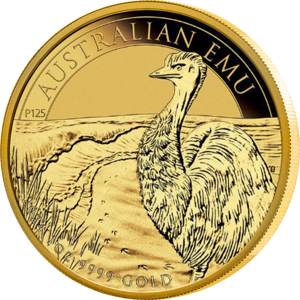 1 Unze Gold Australien Emu 2024