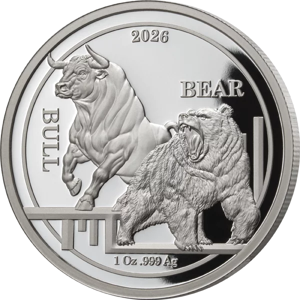 1 Unze Silber Ascension Bulle und Bär 2026
