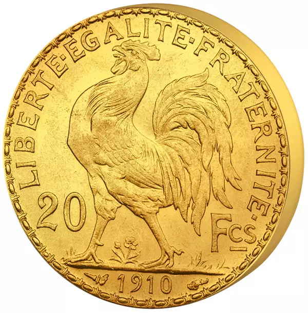 20 Francs Frankreich Marianne Gallischer Hahn 1899-1914