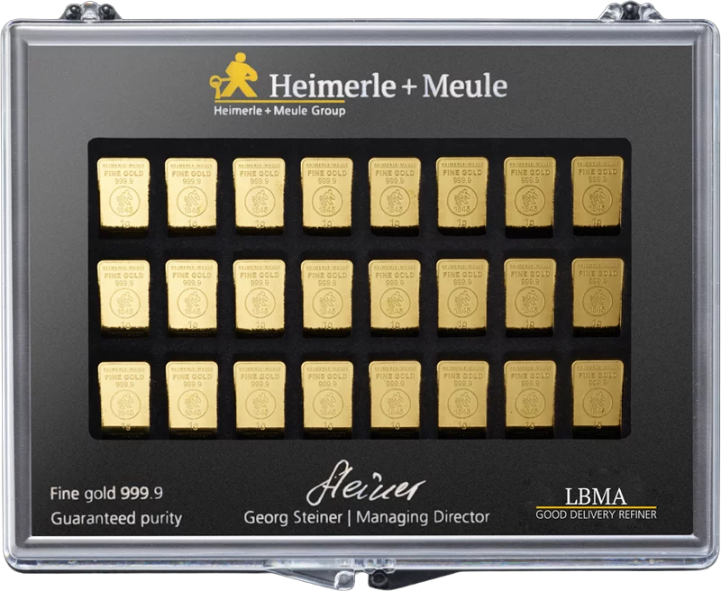 30 x 1 Gramm Goldbarren UnityBar Collection