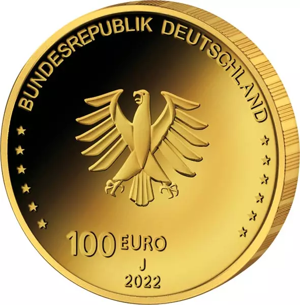 100 Euro BRD Freiheit 2022 Stempelglanz