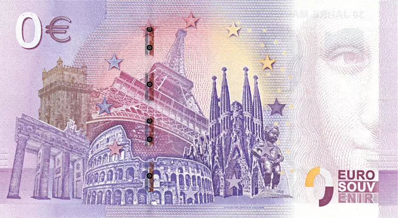 0-Euro-Banknote George Bush Väter der Einheit Jahr nach Wahl