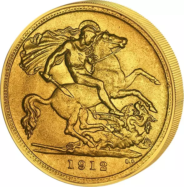 1/2 Sovereign Großbritannien King Georg V. JuW 1911-1926