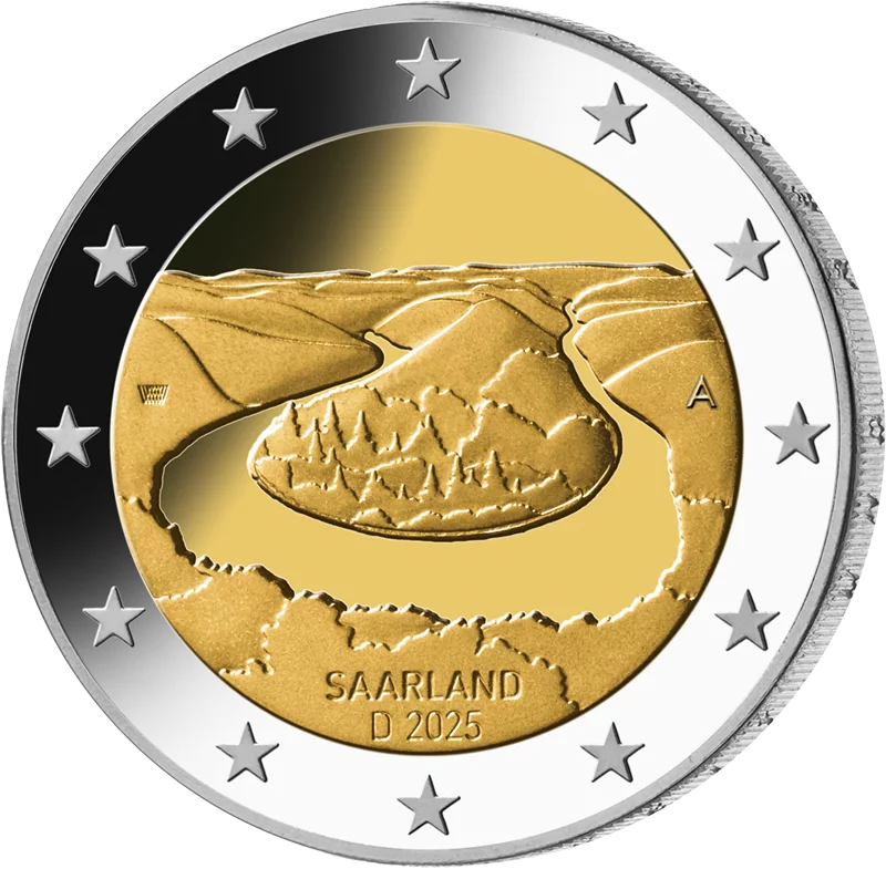 2 Euro Numisbrief BRD Saarland Saarschleife 2025