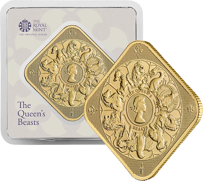 1 Unze Gold Großbritannien The Queen's Beasts