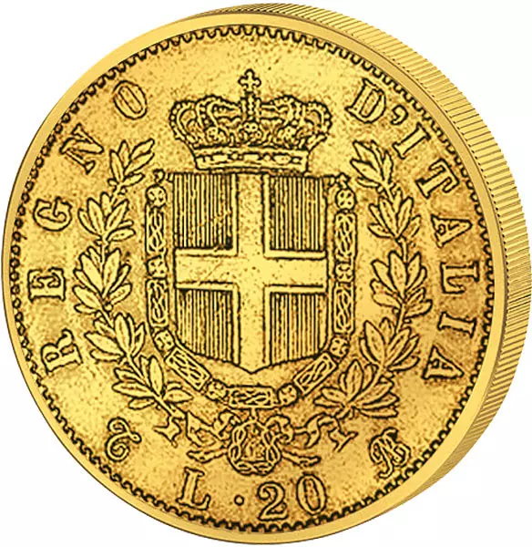 20 Lire Italien Viktor Emanuel II. 1861-1874