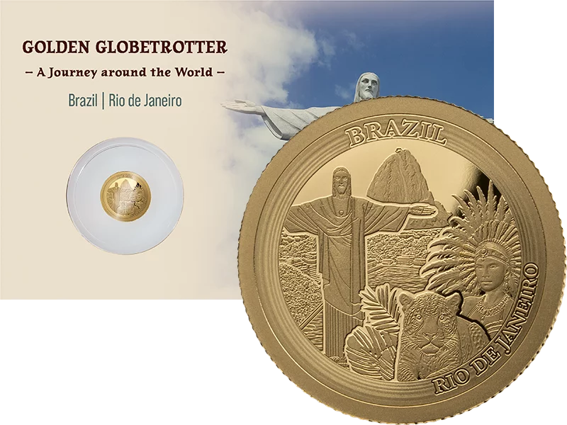 1.000 Francs Gabun Golden Globetrotter - Rio de Janeiro Brasilien 2026
