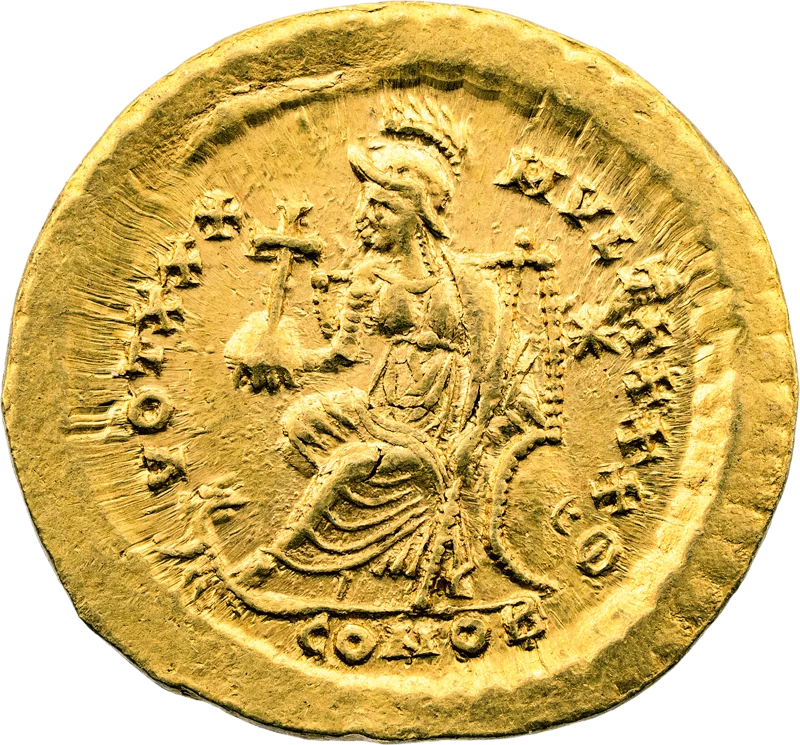Solidus Römisches Kaiserreich Kaiser Theodosius II 408-450