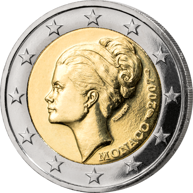 2 Euro Monaco 25. Todestag Grace Kelly 2007