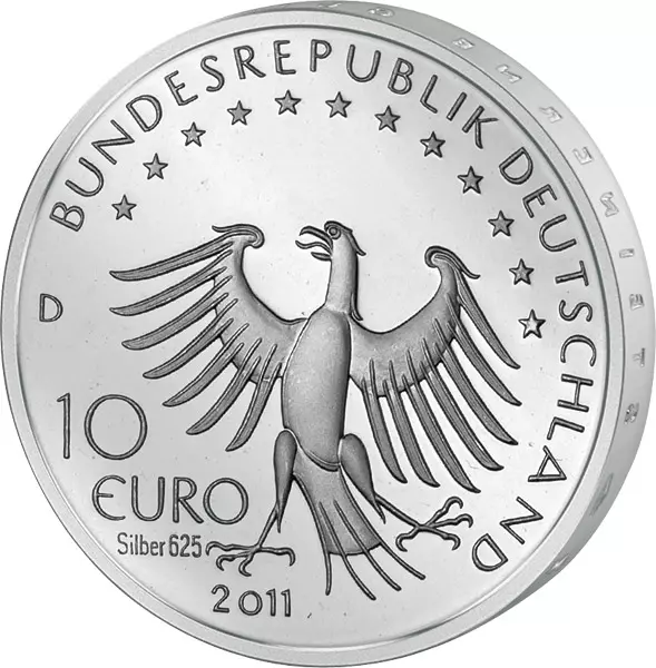 10 Euro BRD 500 Jahre Till Eulenspiegel 2011 Stempelglanz