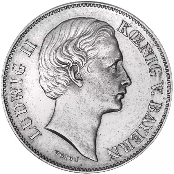 1/2 Gulden Bayern König Ludwig II. 1866-1871
