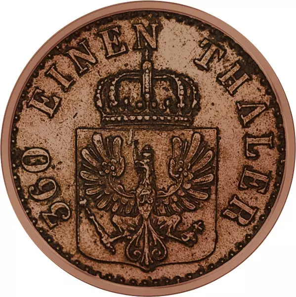 1 Pfennig Brandenburg-Preußen König Friedrich Wilhelm IV. 1841 - 1860