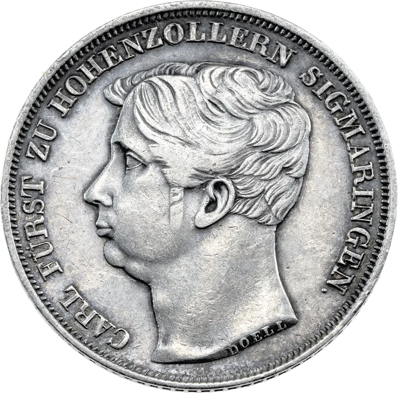 1 Gulden Hohenzollern-Sigmaringen Fürst Karl 1838 - 1848