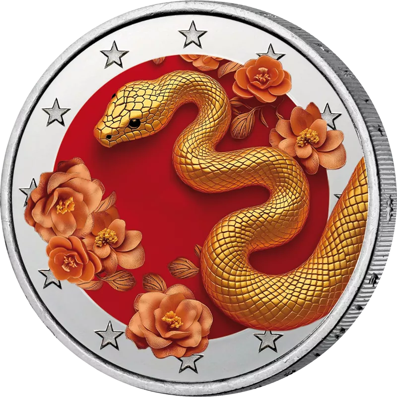 2-Euro-Künstlerausgabe Lunar Year Schlange