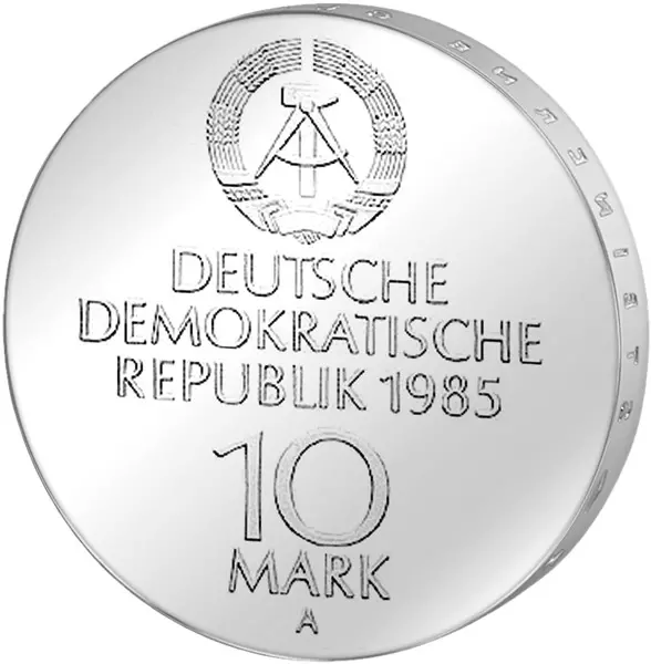10 Mark DDR Wiedereröffnung Semperoper Dresden 1985 Stempelglanz