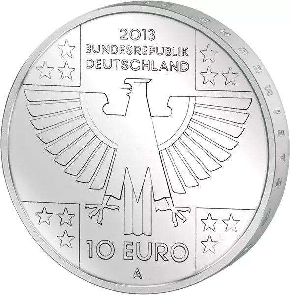 10 Euro BRD 150 Jahre Rotes Kreuz 2013 Stempelglanz